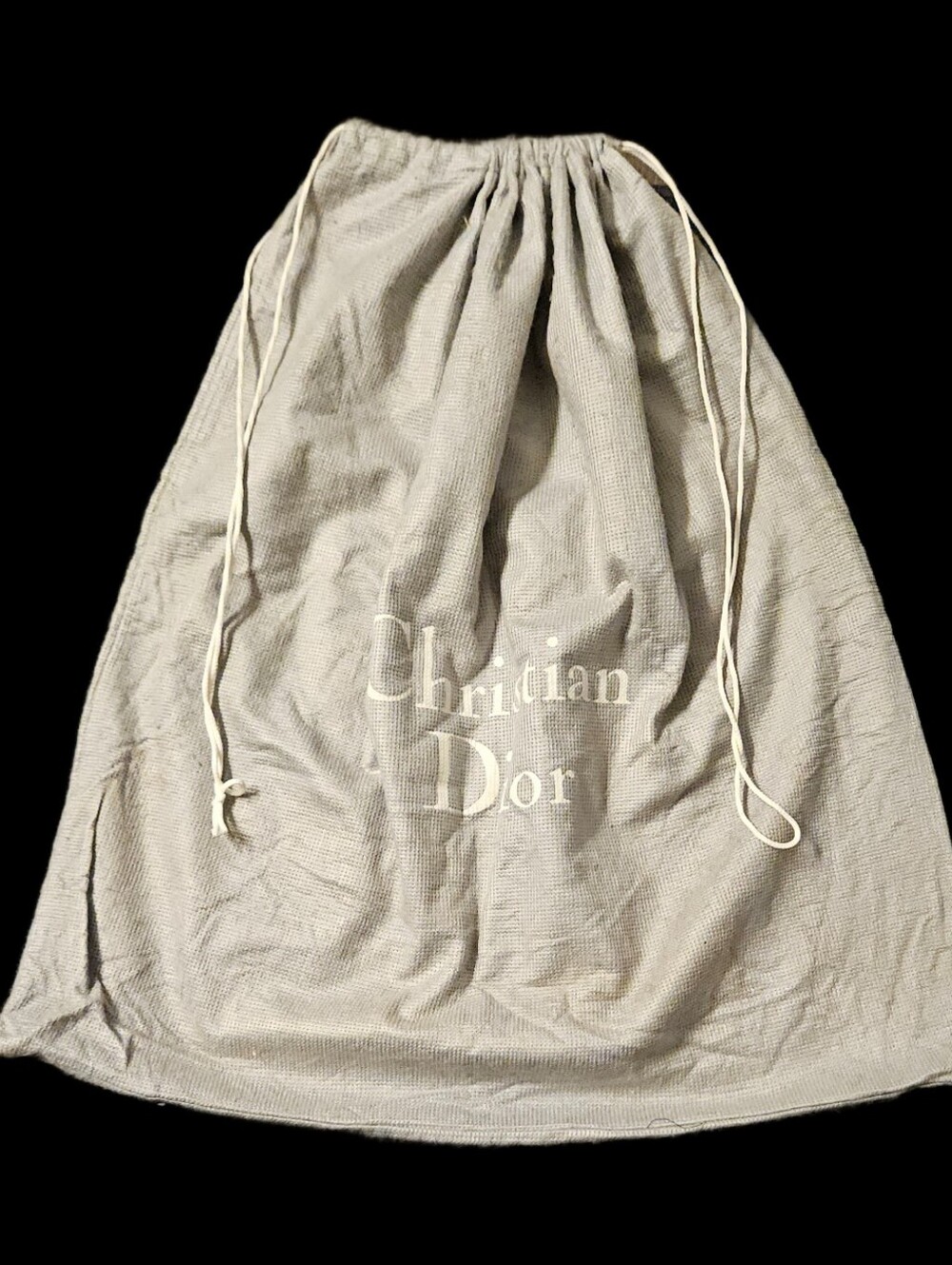 Christian Dior Gray Large Dust Bag Book Tote Lady Dior Saddle D-Lite Handbag